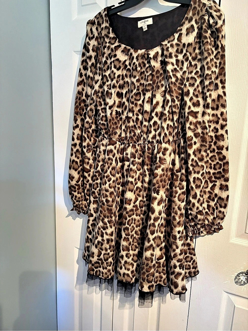 Umgee Leopard Print Mini Dress